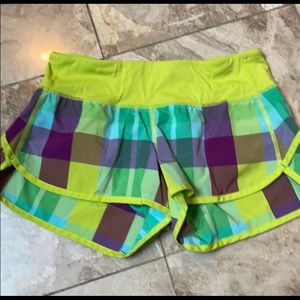 Lululemon plaid shorts